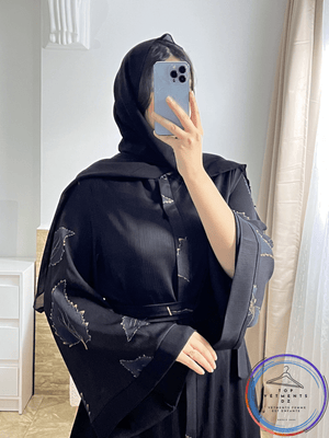 عباية سوداء راقية بتصميم واسع | 42–52 - TopVetmentsDZ