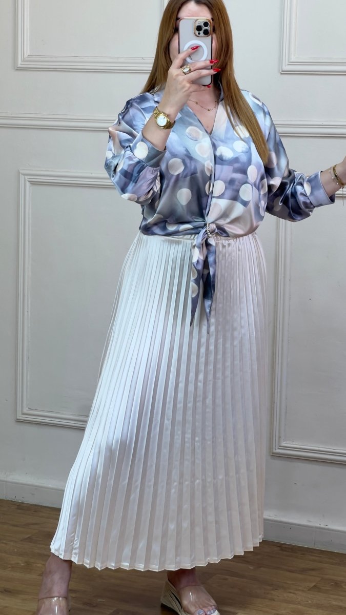 Ensemble Chemise Et Jupe Palissé - TopVetmentsDZ