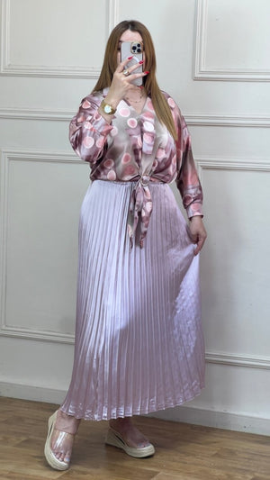 Ensemble Chemise Et Jupe Palissé - TopVetmentsDZ